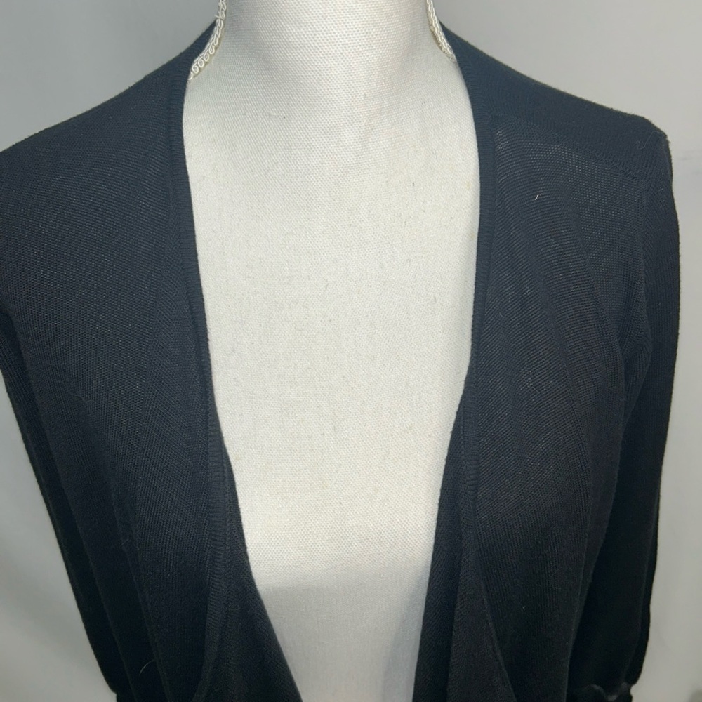 AB‎ Studio Black Knit Cardigan - Picture 3 of 8